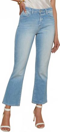 L'agence Tati High Waist Crop Micro Bootcut Jeans In Essex