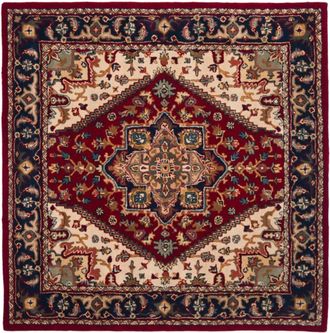 Safavieh Alfombra lana rojo 122 x 122 cm