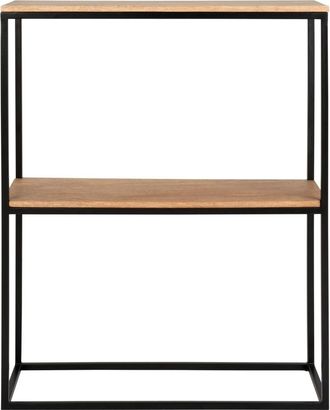 Maisons du monde Consola de madera de mango y metal negro