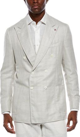 Isaia Domenico Wool, Silk, & Linen-Blend Blazer