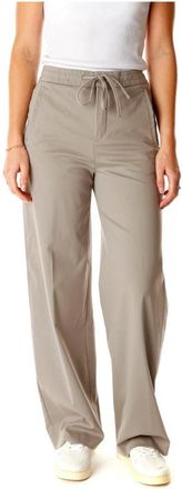 Drykorn Relaxed Fit Broek met Elastische Tailleband - Dames - Straight fit broeken - Grijs - W29 L34 - Broeken