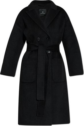 Anine Bing Dylan Jas - Dames - Mantel - Zwart - M - Wol - Jassen