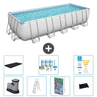 Bestway Piscina Bestway Power Steel Rectangular - 640x274x132 Cm - 8-piezas S632