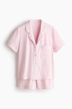 H&M Viscose-blend Pyjamas in Light Pink at Nordstrom, Size X-Small