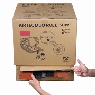 Ubbink Ubbink - Airtec Duo Roll Papel De Cumbrera/arista - Ocre - 50 M X 400 Mm En Caja De Cart&oacute;n Desenrollable - 203780