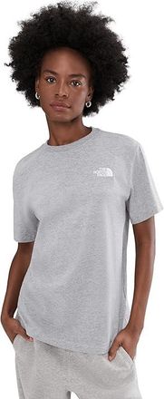 The North Face Short Sleeve Core Box NSE T-Shirts Womens Short Sleeve Pullover TNF Pale Grey Heather : 2XL, Cotton