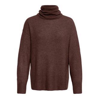 Ichi Maglione Dolcevita - - Knitwear - Donna - Marrone - 2XL