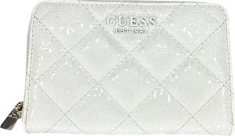 Guess Laurel Portemonnee - Dames - Portefeuilles - Wit - ONE Size - Leer - Accessoires