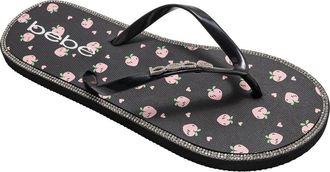 Bebe Peach Flip Flop in Black at Nordstrom Rack, Size 11