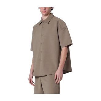 Entire studios Short Sleeve Shirts, male, Brown, Size: L Short Sleeve Shirt