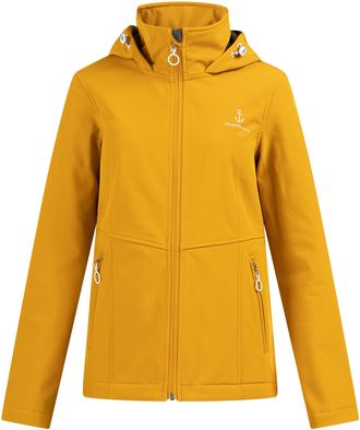 Dreimaster Dreimaster softshell jas 3MASTER Dames mosterd