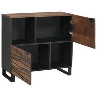 Berkfield Home Sideboard 80x33.5x75 cm in solid mango wood in Brown