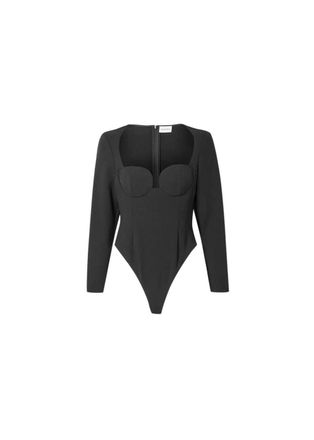 Magda Butrym Sweetheart Neck Bodysuit Size XS