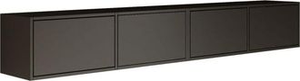 Selsey Selsey Framme - Mueble De Tv Colgante Con Cuatro Puertas Abatibles 200 Cm, Negro