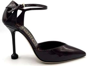 Ninalilou D&eacute;collett&eacute; - Dames - Pumps - Zwart - 40 EU - Leer - Schoenen