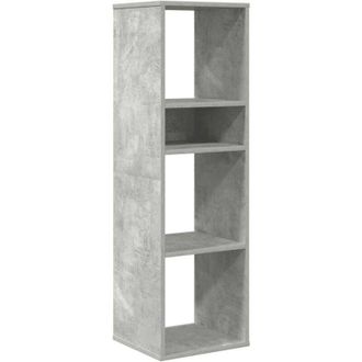vidaXL Estanter&iacute;a Madera Ingenier&iacute;a Gris Hormig&oacute;n 34x31x112 Cm Vidaxl