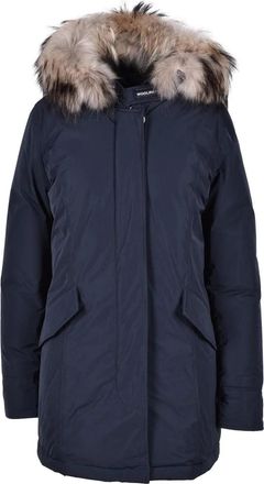 Woolrich Luxury Arctic Raccoon Parka Night Blue