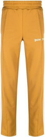 Palm Angels logo-print track pants - men - Polyester/Polyester - M - Yellow