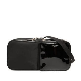 Saint Laurent Pre-owned Saint Laurent Nylon and Patent Crossbody Unisex MVK7VUE9CHUPHJFY