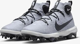 Nike Alpha Huarache NXT MCS DJ6519-003 Mens Gray Molded Baseball Cleats LIQ615