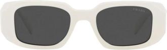 Prada Zonnebril - Dames - Zonnebrillen - Wit - 49 MM - Accessoires