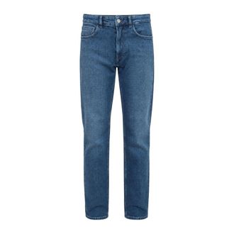 Trussardi Rechte jeans - Heren - Jeans - Blauw - Maat: W34 Katoen