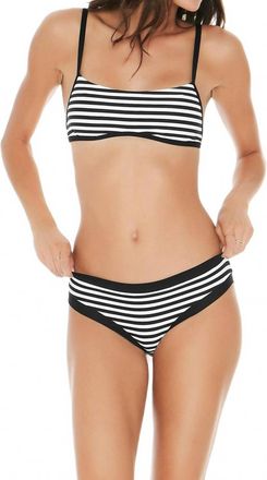 L*Space Hart Bitsy Bikini Bottom In Domino Stripe