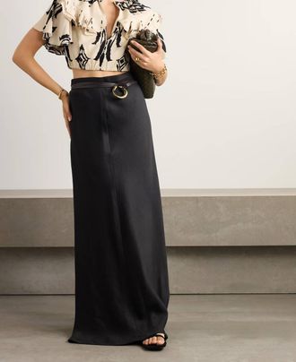 Johanna Ortiz Influencial Tribes Cropped Ruffled Printed Silk-Chiffon Top In Ivory