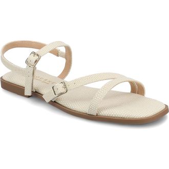 Journee Collection Brianna Sandal in Bone Lizard at Nordstrom Rack, Size 9