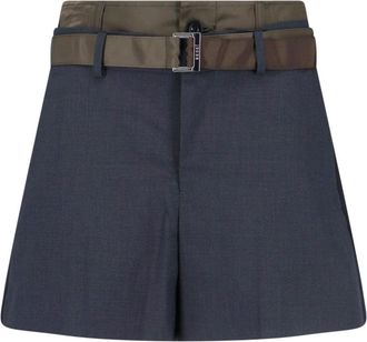 sacai Tailored Grey Trousers With Straight-Leg Cut And Minimalist Detailing