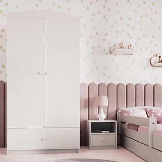 Les Tendances Les Tendances - Armario De 2 Puertas Y 1 Caj&oacute;n Kocot Kids Babydream - Blanco
