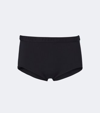 Fendi Logo knitted micro shorts