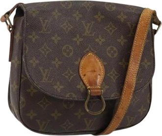 Louis Vuitton Pre-owned Vintage Canvas Cross Body Tas - Dames - Vintage Schoudertas - Bruin - ONE Size - Vintage