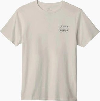 Brixton Mens Brixton Cream Layin Low S/S Standard T-Shirt - Size: 40