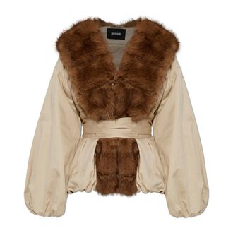 Rotate Rotate Birger Christensen, Jassen, Dames, Beige, XS, Jas met riem