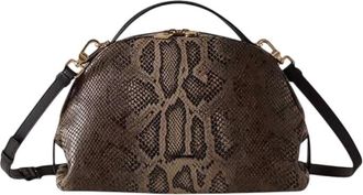 Borbonese Tassen, Dames, Bruin, ONE Size, Leer, Bauletto