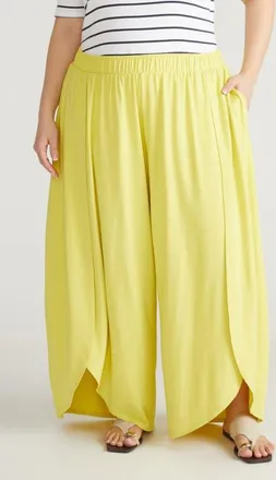 Universal Standard Rey Divine Jersey Pants in Pomelo Red at Nordstrom, Size X-Large