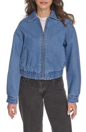 Levi's Denim Bomber Jacket in Medium Wash Denim at Nordstrom Rack