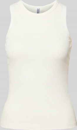 Pieces Slim Fit Tank Top aus Baumwoll-Mix Modell RUKA BOXER in Offwhite, Gr&ouml;&szlig;e XL