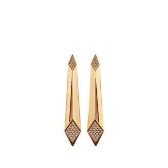 Versace Accessoires, Dames, Geel, ONE Size, Medusa Kristallen Oorbellen