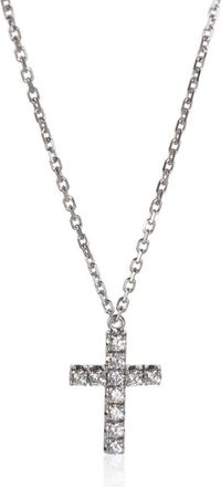 Cartier Pre-Owned Cartier White Gold Diamond Symbols Cross Pendant