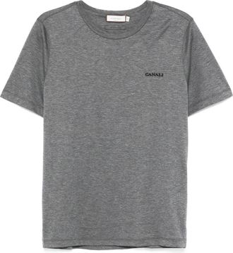 Canali T-shirt con ricamo - Grigio