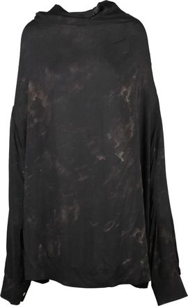 Vivienne Westwood Black Viscose Fold Blouse