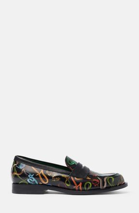 Scarosso Trumpet for Her Loafers in Snakes Black - Calf at Nordstrom, Size 37.5