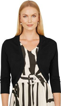 Yumi Knitted Curve Bolero in Black at Nordstrom, Size Small