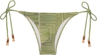Lenny Niemeyer geometric-print tie-side bikini bottoms - Green