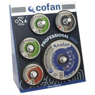 cofan Display Discos Abrasivos, Expositor Para Discos Abrasivos, Discos Laminados, Discos De Diamante, Discos Vulcanizados, Etc. El Expositor No Incluye El 