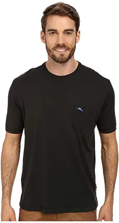 Tommy Bahama New Bali Skyline T-Shirt Mens Short Sleeve Pullover Black : 2XL, Cotton/Jersey