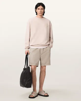 AllSaints Insignia Crew Neck Cotton Sweatshirt