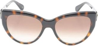 Gucci Pre-owned Accessories, female, Brown, Size: ONE SIZE Pre-owned Plastic Sunglasses